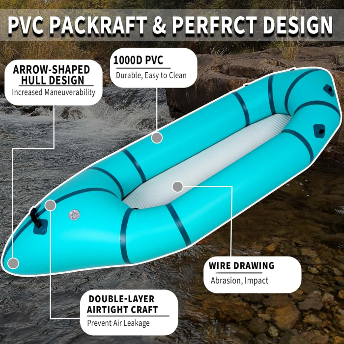 Maelstrom 235 PVC Packraft [Teal]